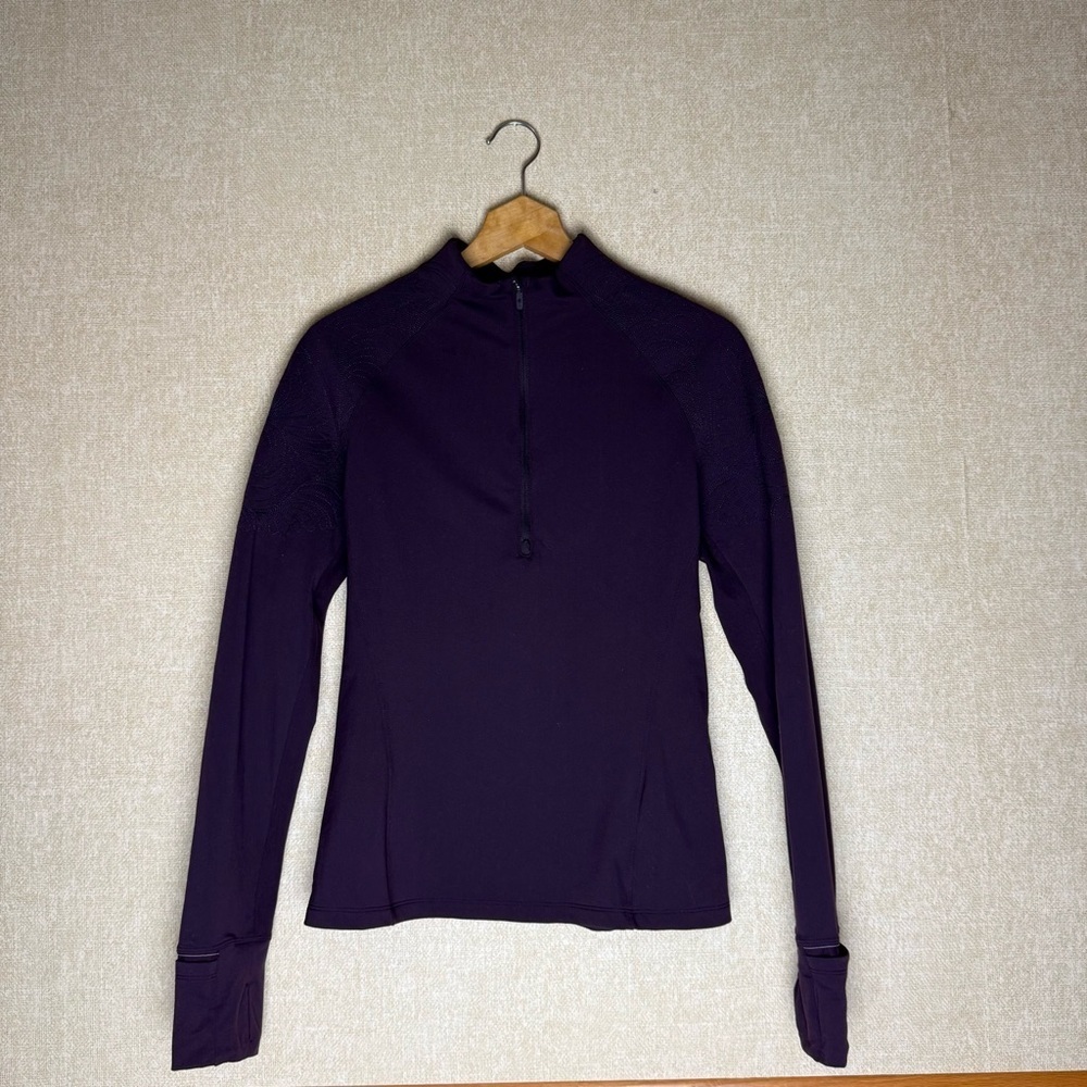 LuLulemon Toasty Tech 1/2 Zip with Embroidery Size 6 - Picture 2 of 7